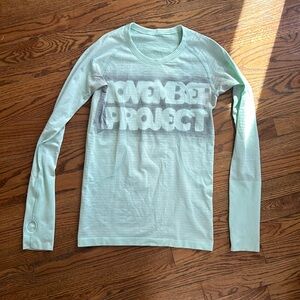lululemon Mint Long Sleeve Swiftly Tee